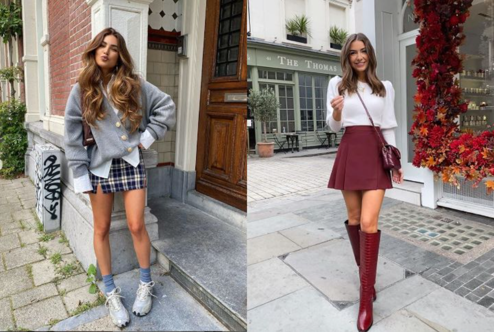 sweater-with-a-skirt-outfits 60+ Hot Trending Clothes for Teenage Girl 2022
