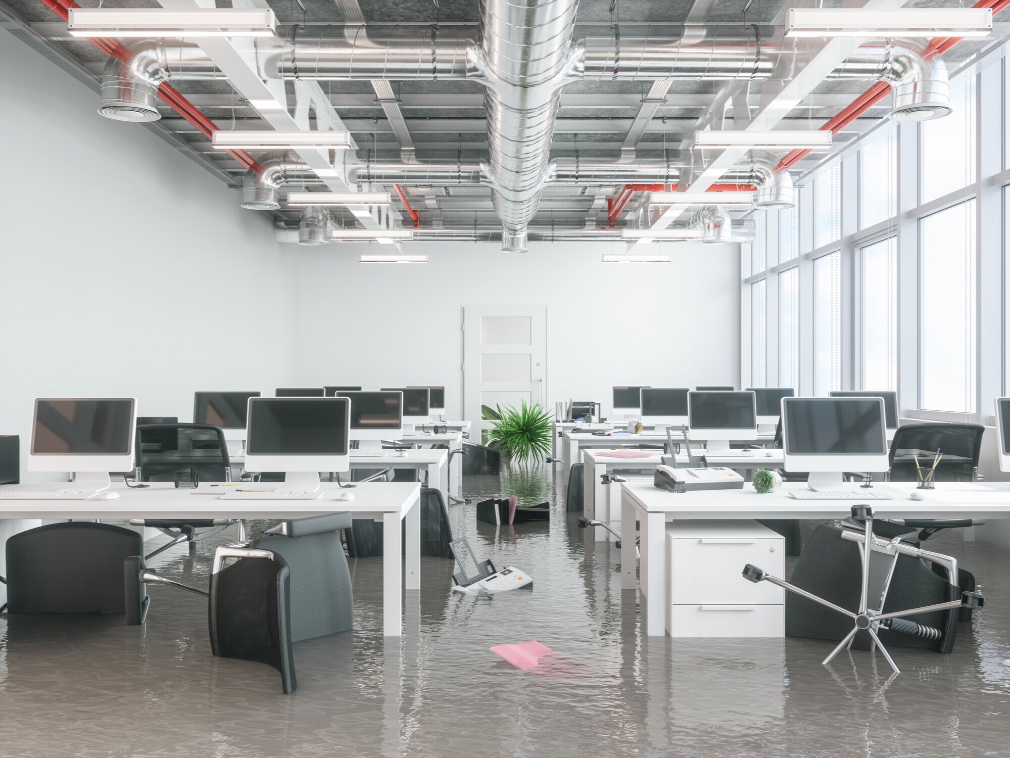 water-damage-to-office-building 7 Reasons Not to Skip Getting Business Insurance