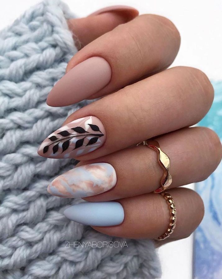 Almond Nail Shape. 1 75+ Hottest Looking Nail Shapes for Women - 22