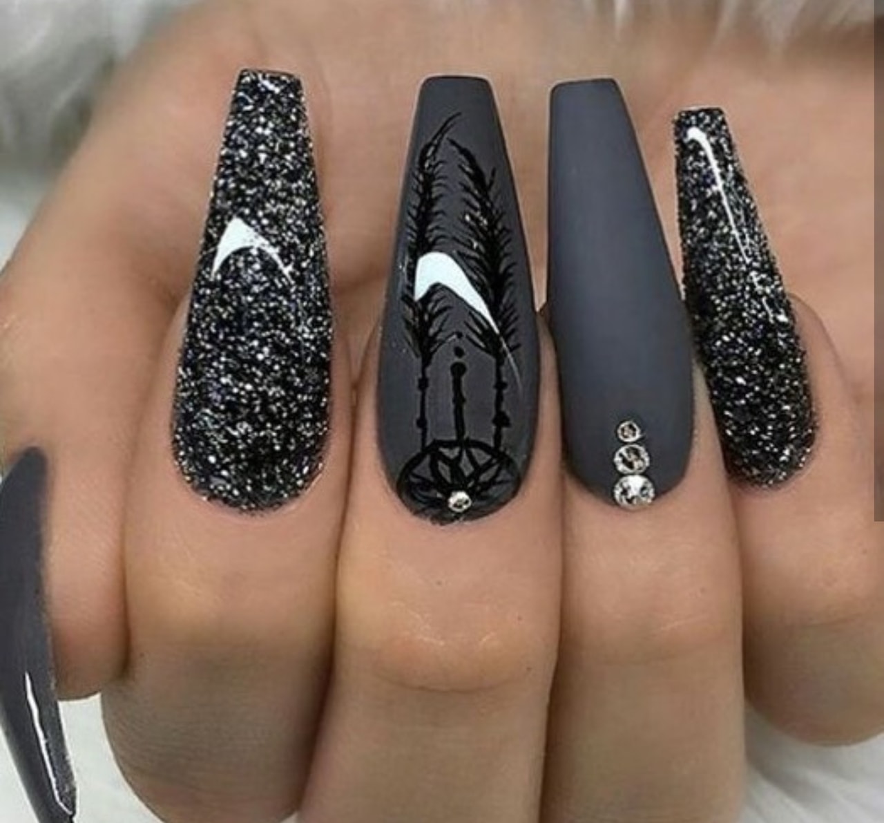 Ballerina nails... 75+ Hottest Looking Nail Shapes for Women - 63