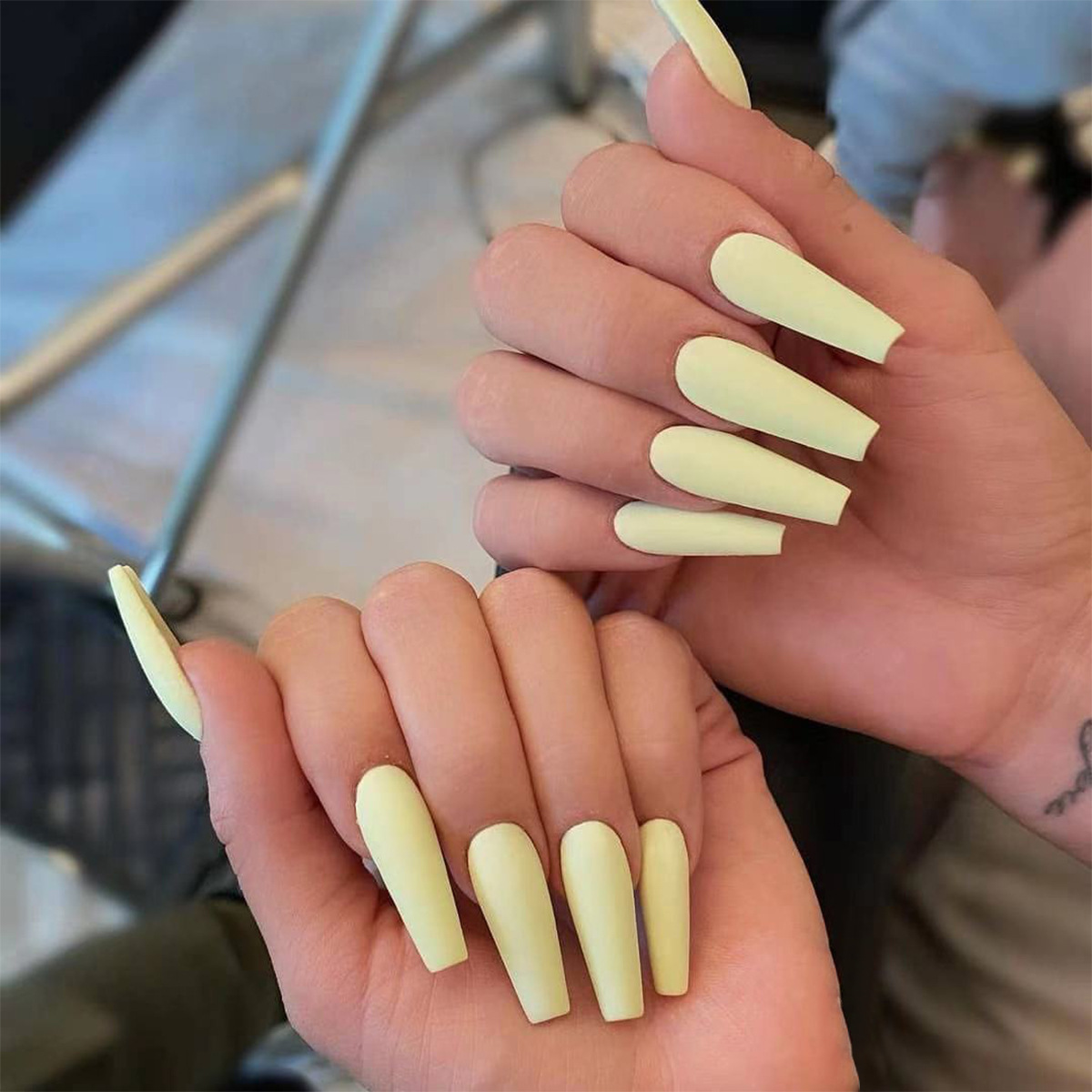 Ballerina-nails 75+ Hottest Looking Nail Shapes for Women in 2022