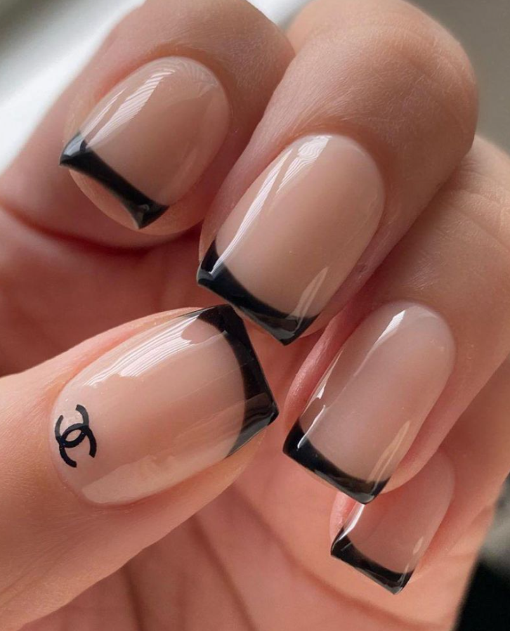50+ Hottest Nail Art Studio Design Ideas 10 Black French Tips 1 50+ Hottest Nail Art Studio Design Ideas - 10