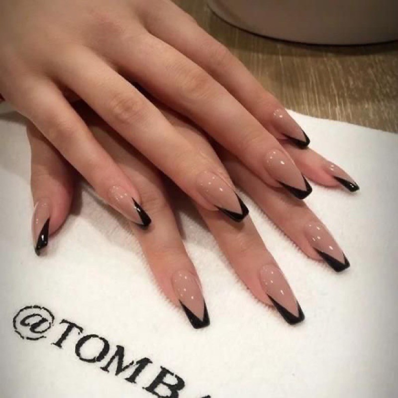 50+ Hottest Nail Art Studio Design Ideas 13 Black French Tips. 3 50+ Hottest Nail Art Studio Design Ideas - 13