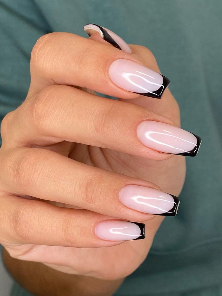 50+ Hottest Nail Art Studio Design Ideas 8 Black French Tips. 50+ Hottest Nail Art Studio Design Ideas - 8