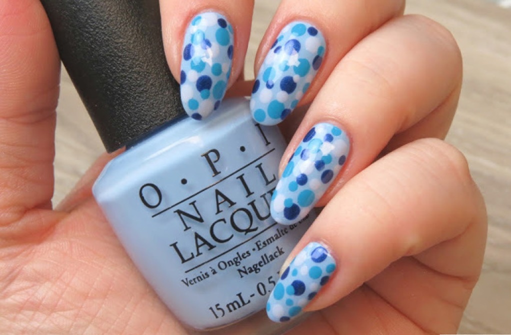 50+ Hottest Nail Art Studio Design Ideas 51 Blue Dots. 3 50+ Hottest Nail Art Studio Design Ideas - 51
