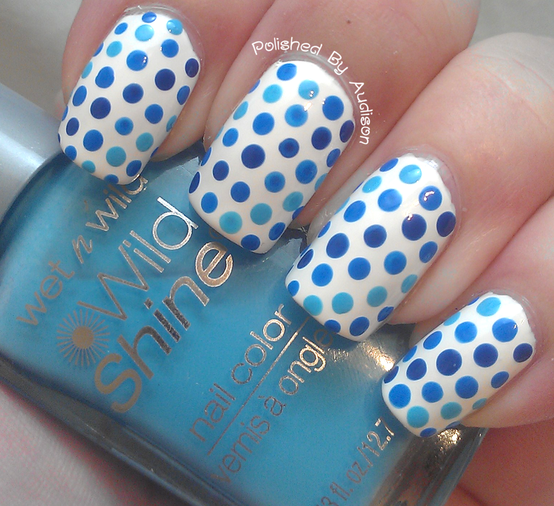 50+ Hottest Nail Art Studio Design Ideas 47 Blue Dots 50+ Hottest Nail Art Studio Design Ideas - 47
