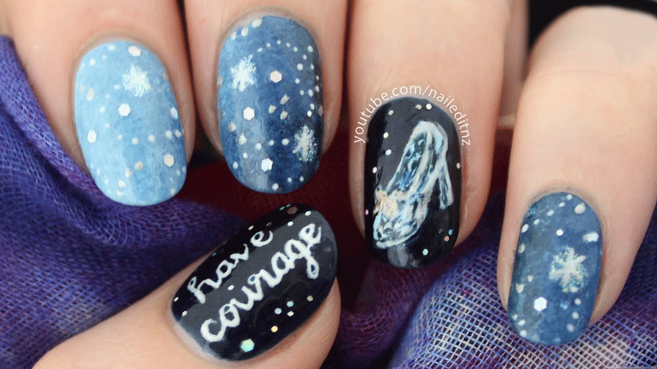 70+ Magical Disney Nail Designs That Look Cute 48 Cinderella Nail Design 70+ Magical Disney Nail Designs That Look Cute - 48