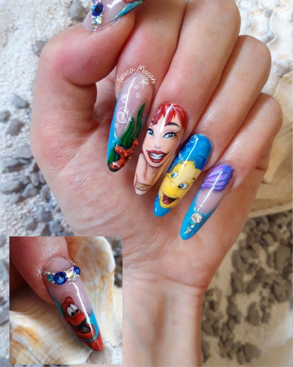 Disney Princess Nail Design.. 1 70+ Magical Disney Nail Designs That Look Cute - 41