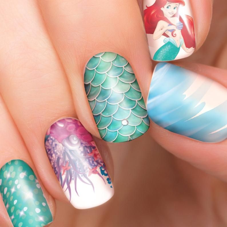 70+ Magical Disney Nail Designs That Look Cute 42 Disney Princess Nail Design.. 70+ Magical Disney Nail Designs That Look Cute - 42