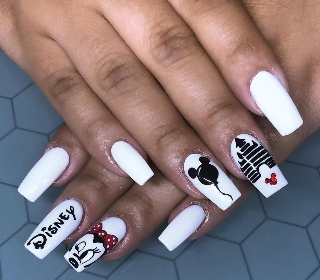 70+ Magical Disney Nail Designs That Look Cute 23 Disney Themed Acrylic Nails. 1 70+ Magical Disney Nail Designs That Look Cute - 23