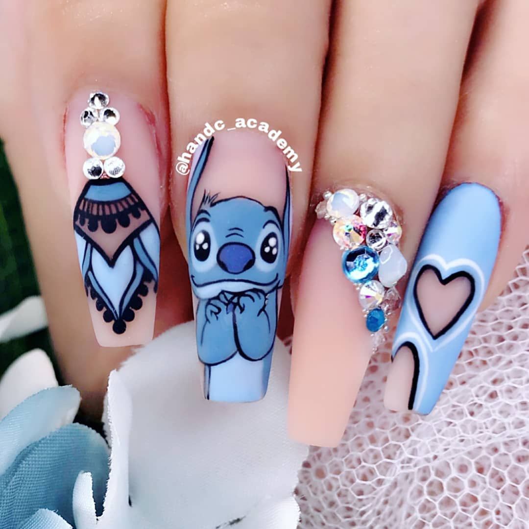 70+ Magical Disney Nail Designs That Look Cute 29 Disney Themed Acrylic Nails 70+ Magical Disney Nail Designs That Look Cute - 29
