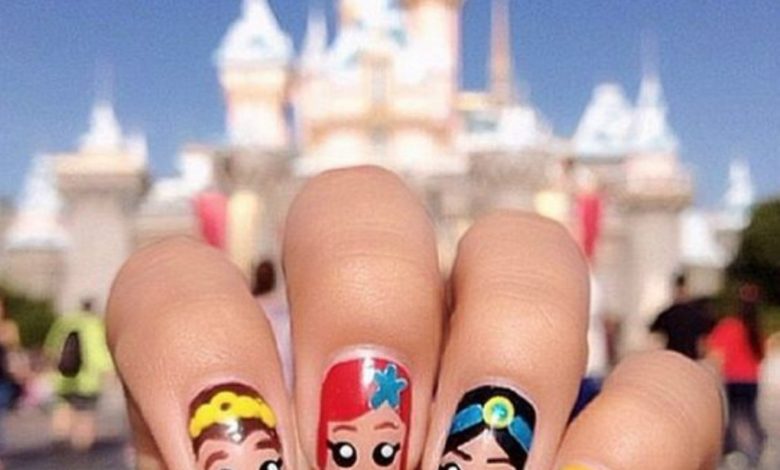 Disney nail art 70+ Magical Disney Nail Designs That Look Cute - nail trends inspired by Disney 1