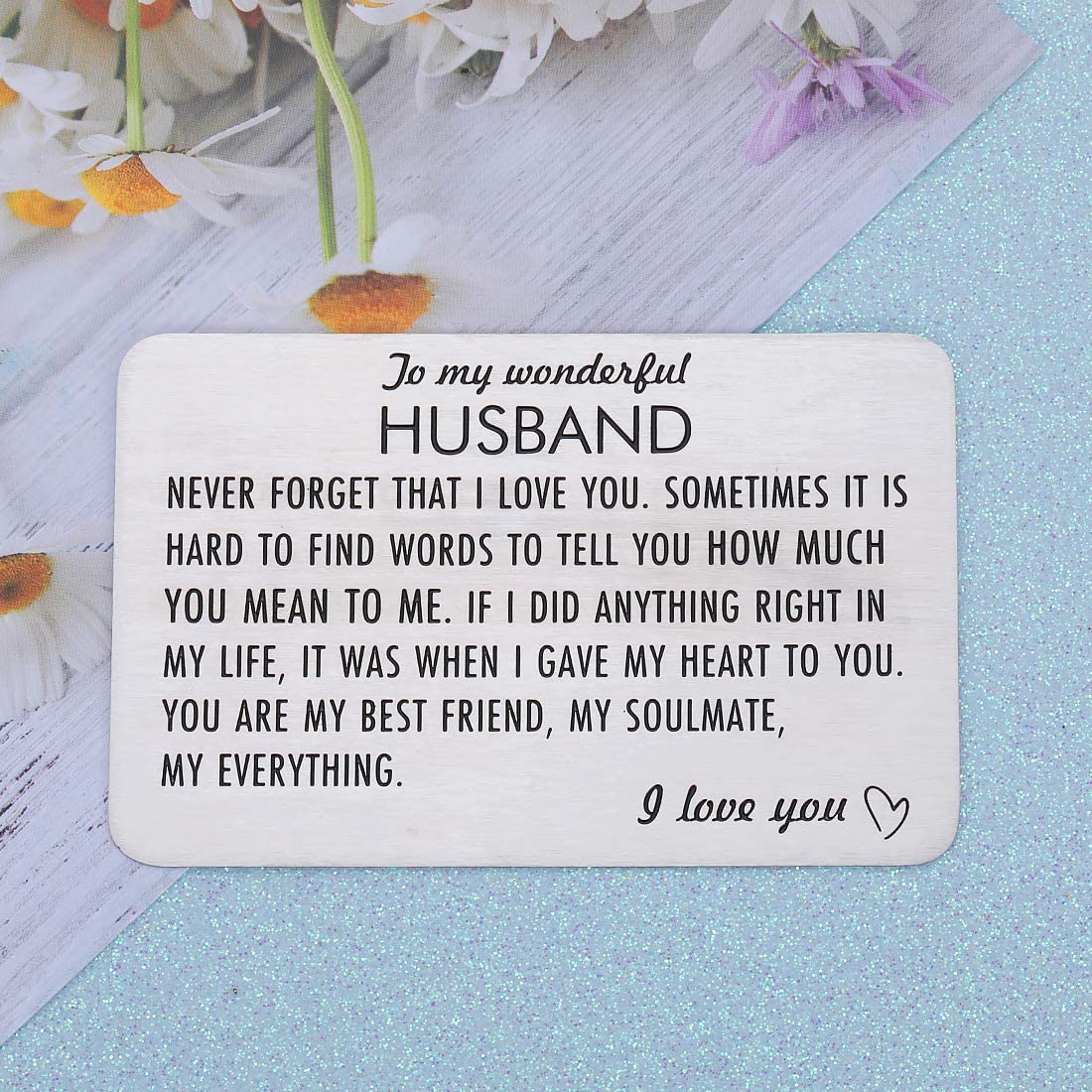 Best 15 Valentine's Day Gift Ideas for Husband 30 Engraved Wallet Insert Card. Best 15 Valentine's Day Gift Ideas for Husband - 25