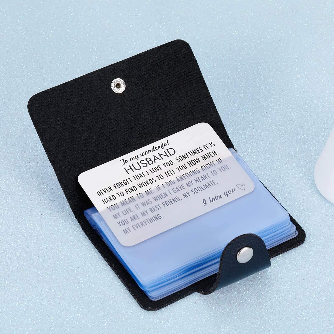 Best 15 Valentine's Day Gift Ideas for Husband 29 Engraved Wallet Insert Card Best 15 Valentine's Day Gift Ideas for Husband - 24