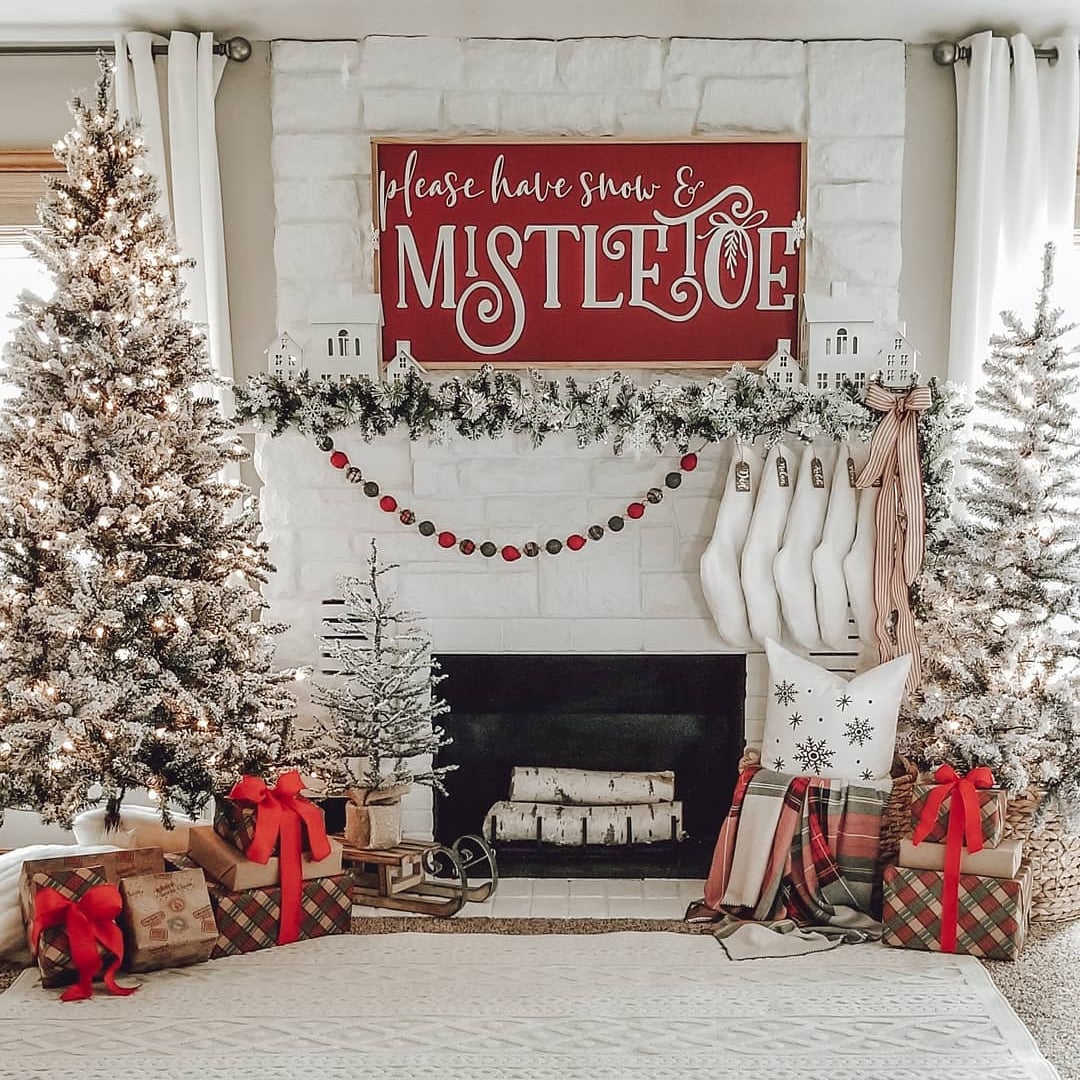 Fireplace Decoration. Top 70+ Christmas Decoration Ideas - 32