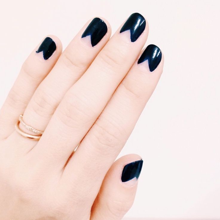 50+ Hottest Nail Art Studio Design Ideas 18 Geometric Half Moons.. 50+ Hottest Nail Art Studio Design Ideas - 18