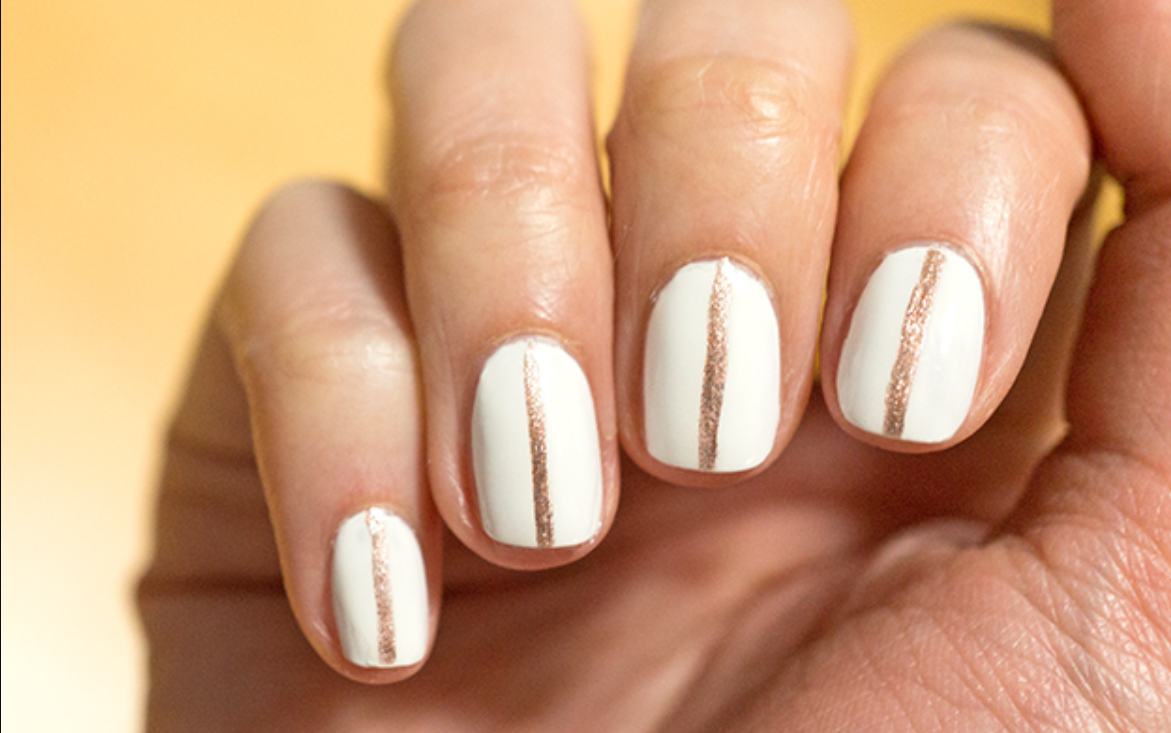 50+ Hottest Nail Art Studio Design Ideas 42 Golden Stripes. 50+ Hottest Nail Art Studio Design Ideas - 42