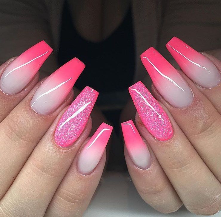 Hot Pink . 70+ Most Popular Gel Nail Colors - 66