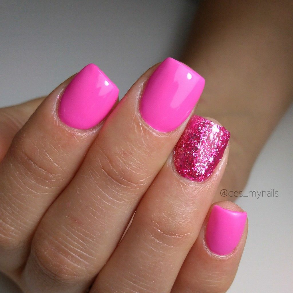 Hot Pink.. 70+ Most Popular Gel Nail Colors - 70