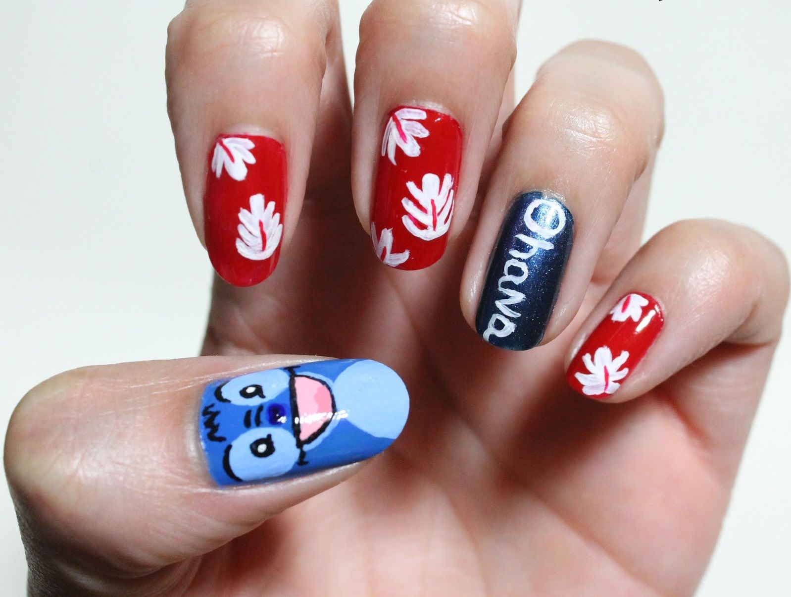 Lilo and Stitch Nail Design 2 70+ Magical Disney Nail Designs That Look Cute - 30