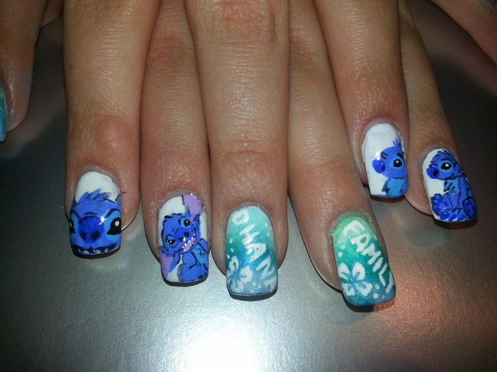 70+ Magical Disney Nail Designs That Look Cute 31 Lilo and Stitch Nail Design. 2 70+ Magical Disney Nail Designs That Look Cute - 31