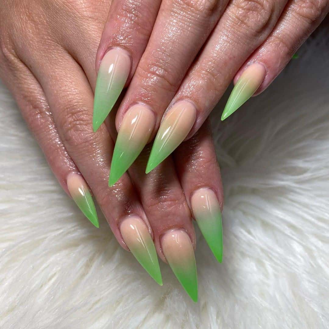 Long Stiletto Nails 75+ Hottest Looking Nail Shapes for Women - 48