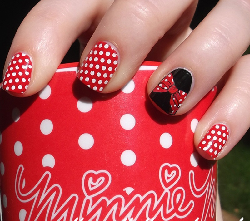 70+ Magical Disney Nail Designs That Look Cute 19 Minnie Mouse Nail Design 70+ Magical Disney Nail Designs That Look Cute - 19