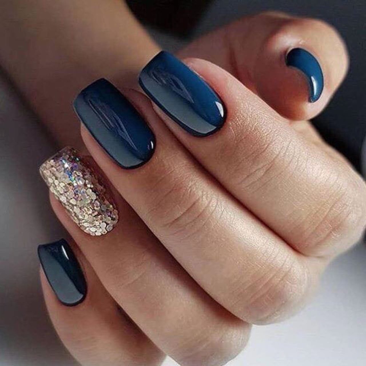 Moody Blue.. 70+ Most Popular Gel Nail Colors - 24