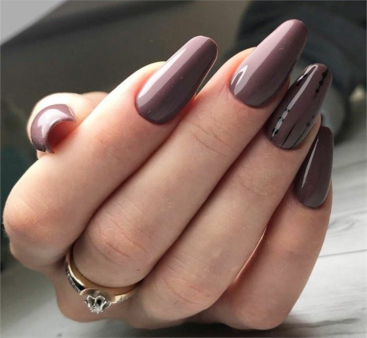 Muted Mauve.. 70+ Most Popular Gel Nail Colors - 13