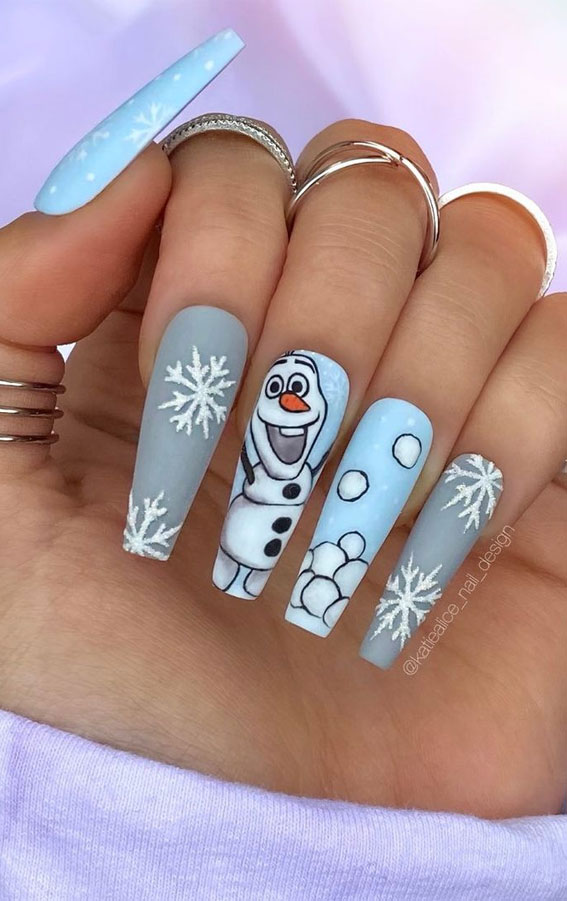 70+ Magical Disney Nail Designs That Look Cute 58 Olaf Nails Design. 2 70+ Magical Disney Nail Designs That Look Cute - 58