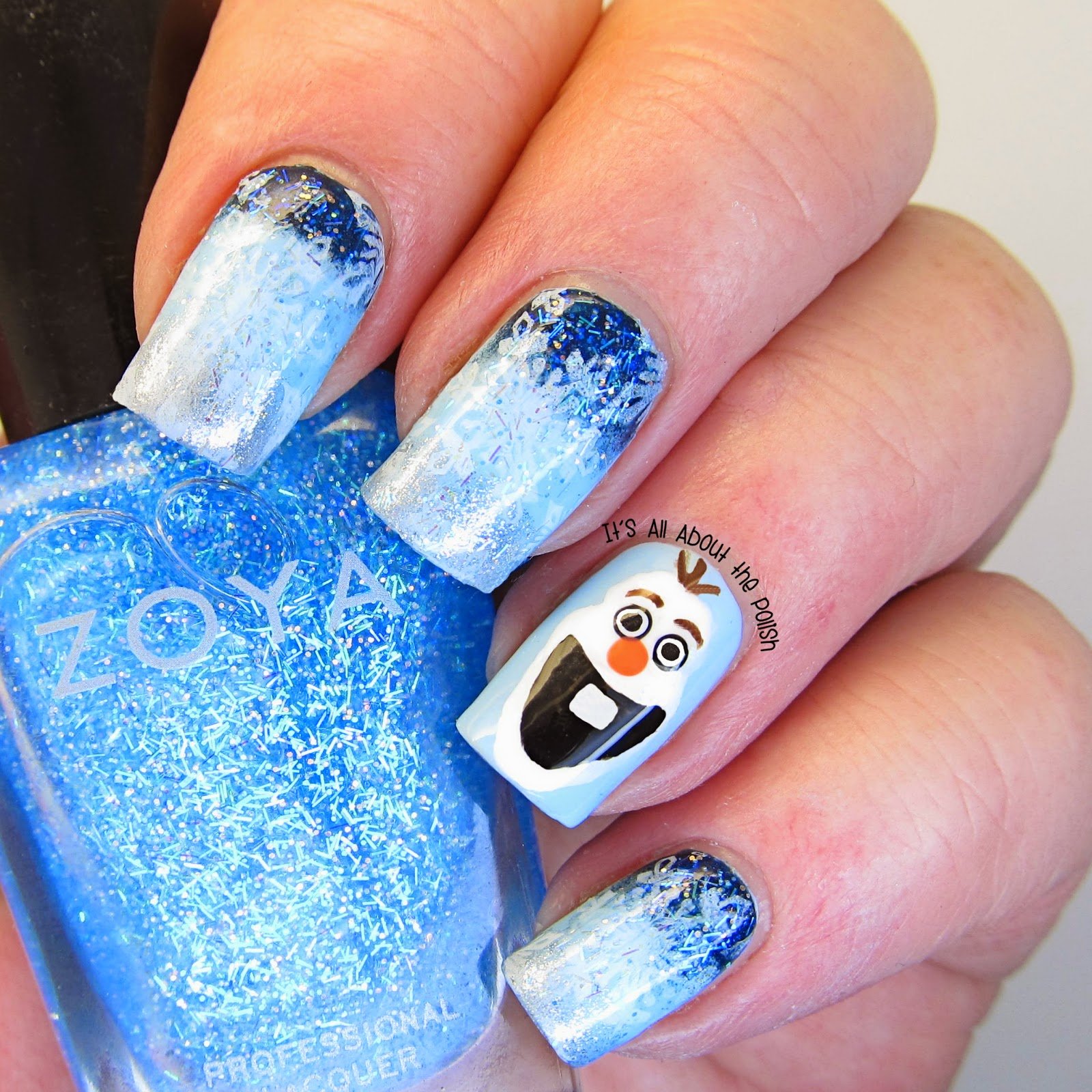 70+ Magical Disney Nail Designs That Look Cute 56 Olaf Nails Designs 70+ Magical Disney Nail Designs That Look Cute - 56