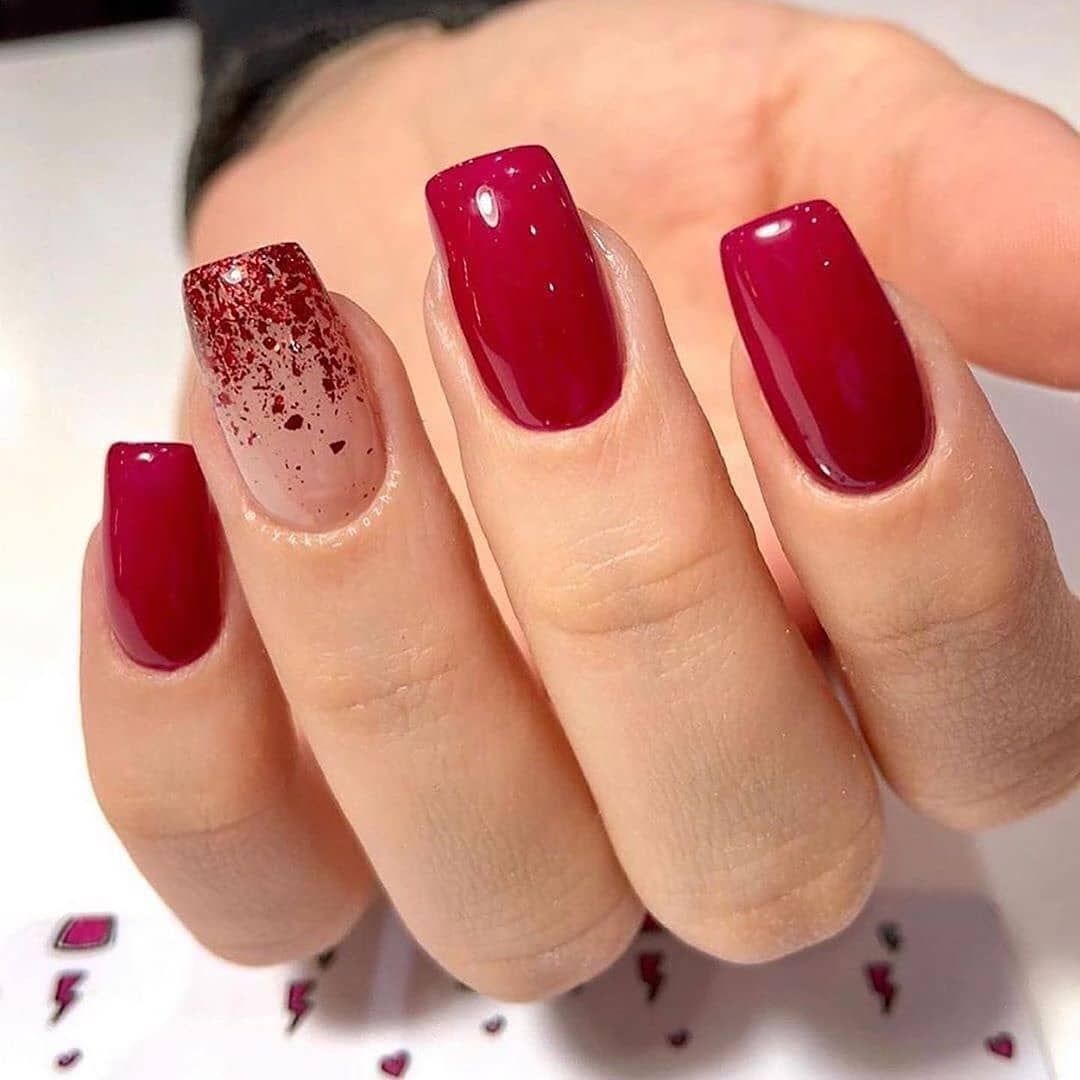 Red 70+ Most Popular Gel Nail Colors in 2022