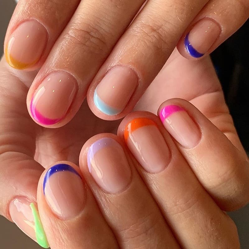 Round Nails 1 75+ Hottest Looking Nail Shapes for Women - 53