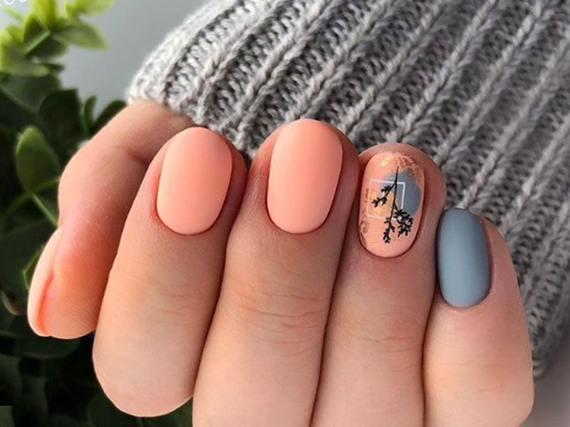 Round Nails 75+ Hottest Looking Nail Shapes for Women - 52