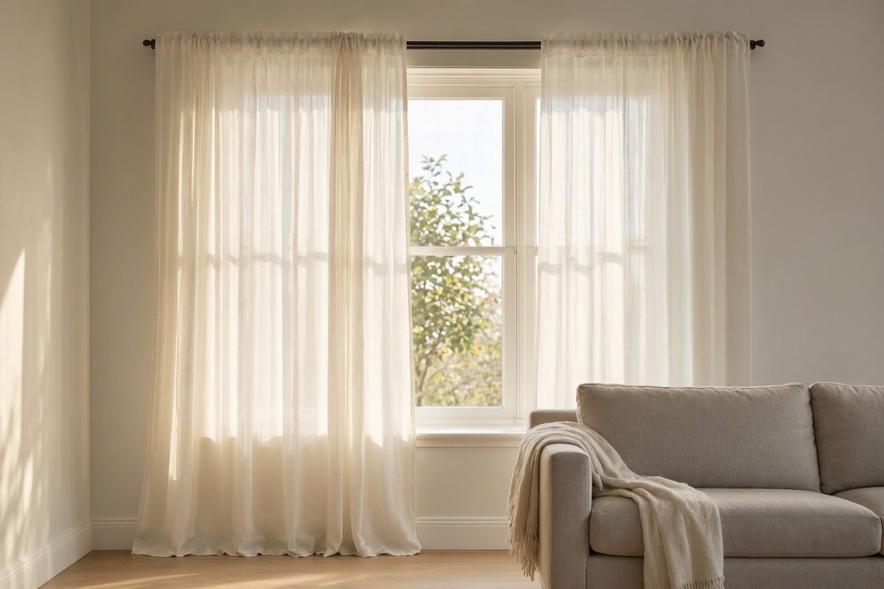 Sheer Curtains That Filter Natural Light Beautifully 15 Hottest Curtain Design Ideas - 8