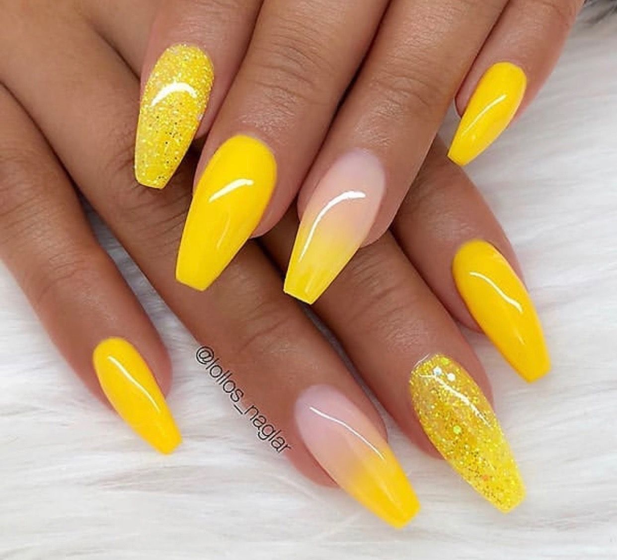 Vibrant Yellow. 1 70+ Most Popular Gel Nail Colors - 18