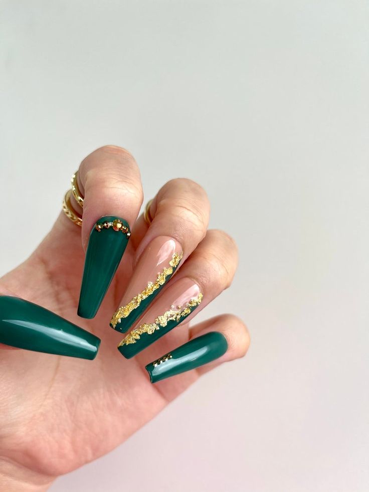 Vintage-Emerald-3 70+ Most Popular Gel Nail Colors in 2022