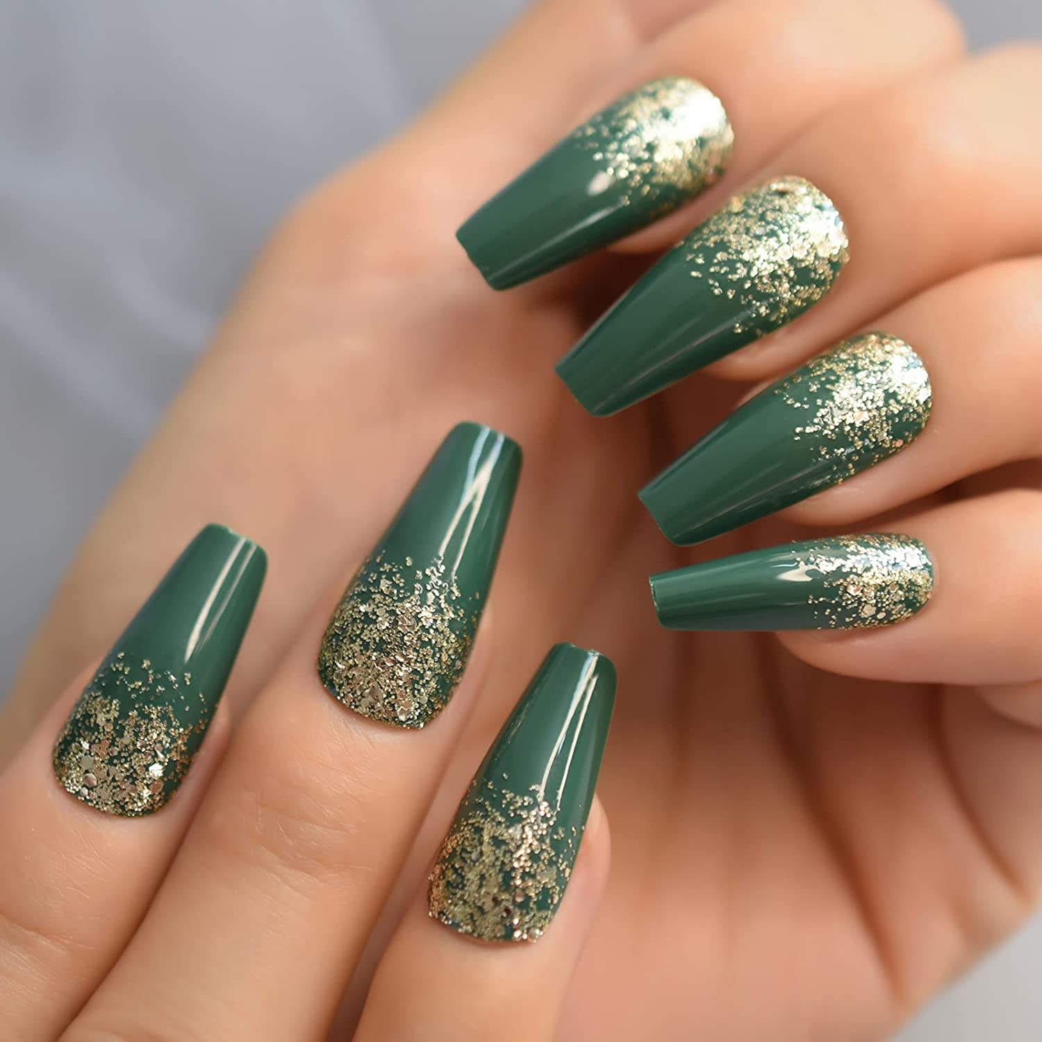 Vintage Emerald gel nail. 70+ Most Popular Gel Nail Colors - 41