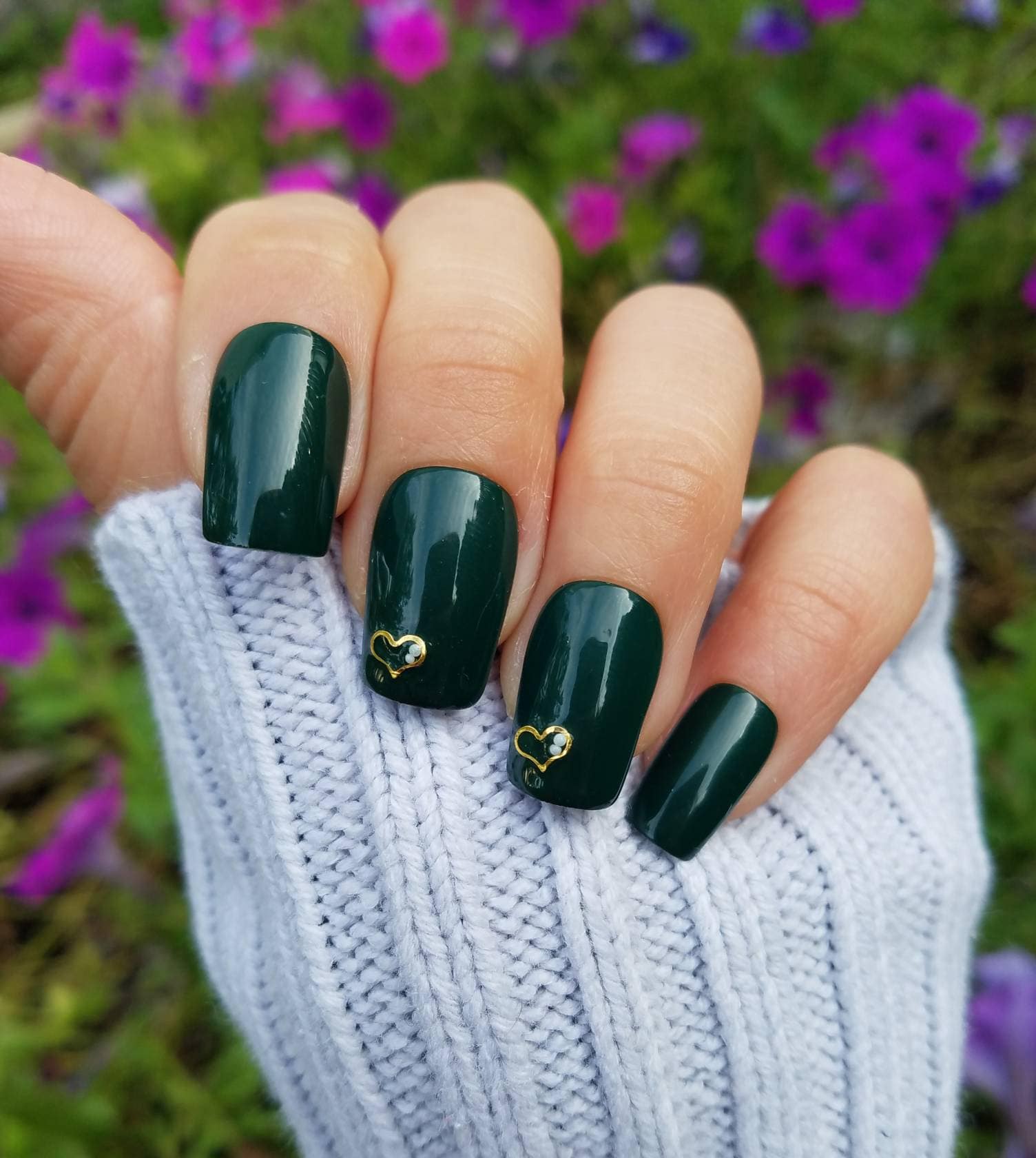 Vintage Emerald gel nail 70+ Most Popular Gel Nail Colors - 36