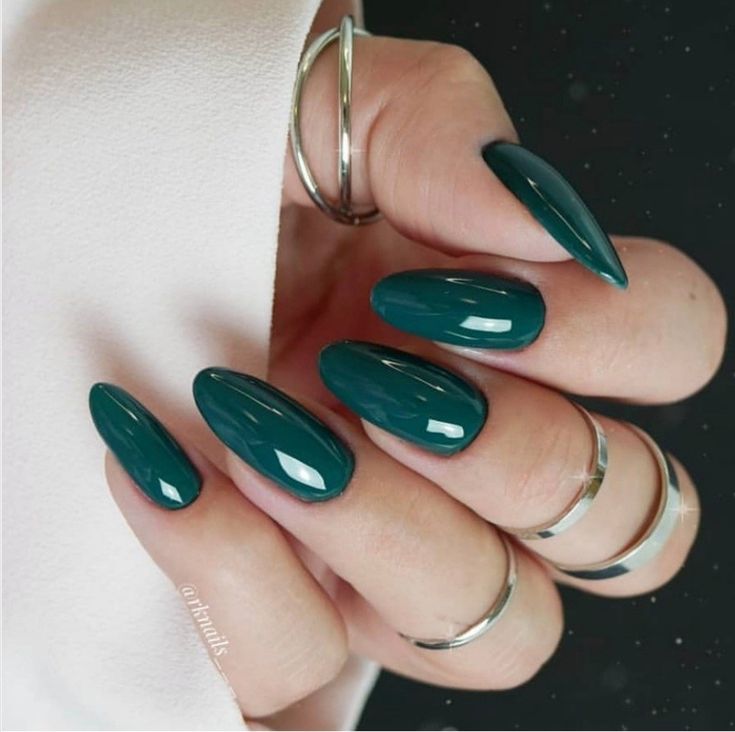 Vintage-Emerald.-4 70+ Most Popular Gel Nail Colors in 2022