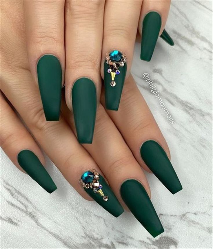 Vintage-Emerald..-1 70+ Most Popular Gel Nail Colors in 2022