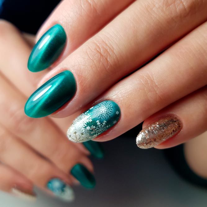 Vintage Emerald. 70+ Most Popular Gel Nail Colors - 38