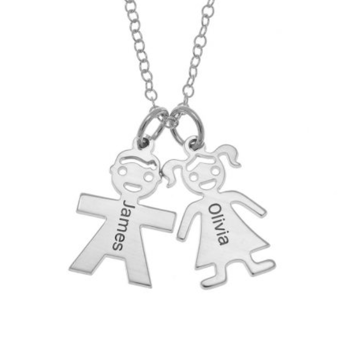 Personalized-Horizontal-Mothers-Necklace Celebrate Mother's Day with Heartfelt Personalized Jewelry from JoyAmo