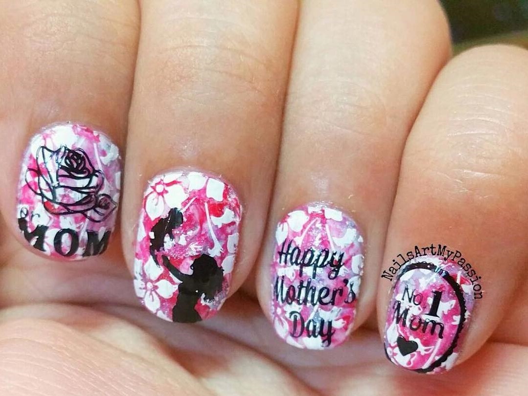 colorful nails. 55+ Cute Mother's Day Nails Designs That Make Your Mom Happy - 3