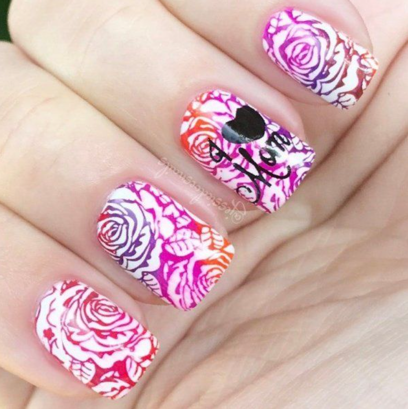 flowery nails 55+ Cute Mother's Day Nails Designs That Make Your Mom Happy - 9