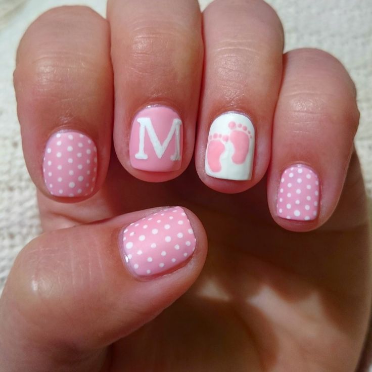 pinky nails 55+ Cute Mother's Day Nails Designs That Make Your Mom Happy - 19