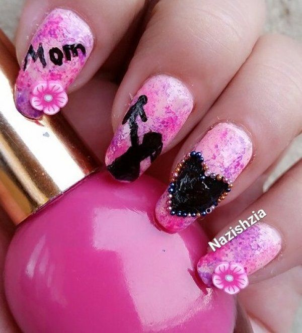 pinky.. 1 55+ Cute Mother's Day Nails Designs That Make Your Mom Happy - 20