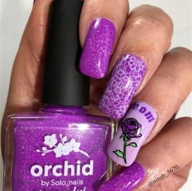 purple nails 1 55+ Cute Mother's Day Nails Designs That Make Your Mom Happy - 26