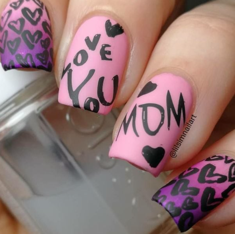 purple nails 2 55+ Cute Mother's Day Nails Designs That Make Your Mom Happy - 35