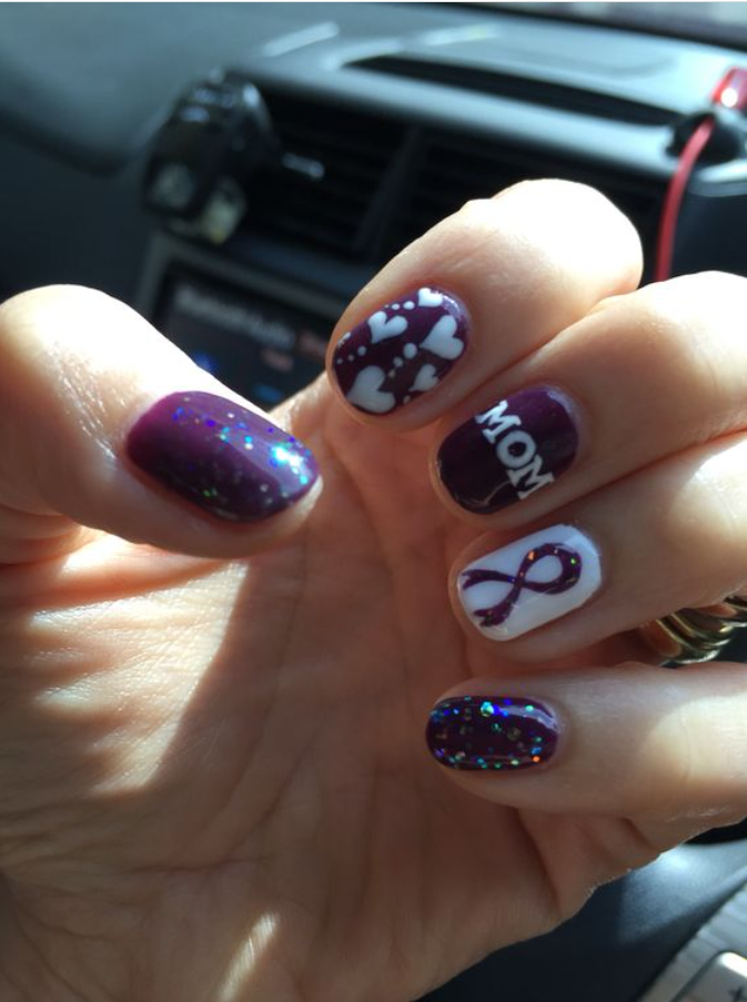 purple nails 3 55+ Cute Mother's Day Nails Designs That Make Your Mom Happy - 24